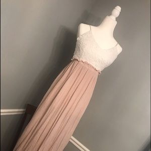 Long blush dress